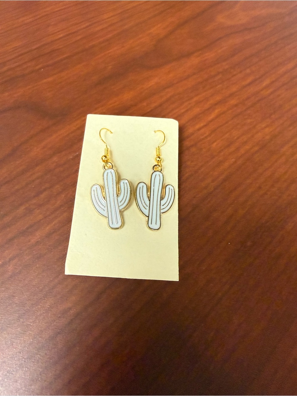 Never worn Cactus earrings bought from local artist trip to California